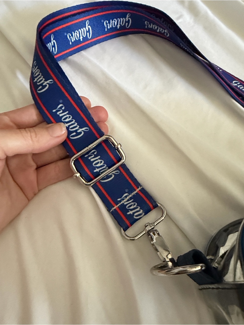Clear Florida Gators Crossbody Bag with Blue Strap….Stadium approved!! 🧡💙🐊 - Picture 5 of 9